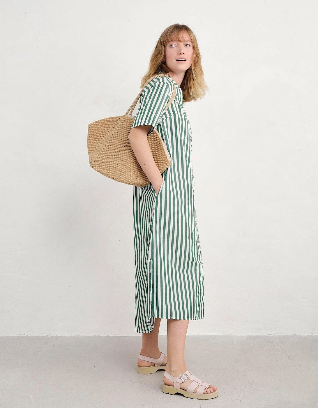 Harbour Movement Dress - Green
