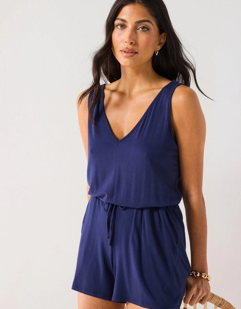 V Neck Playsuit