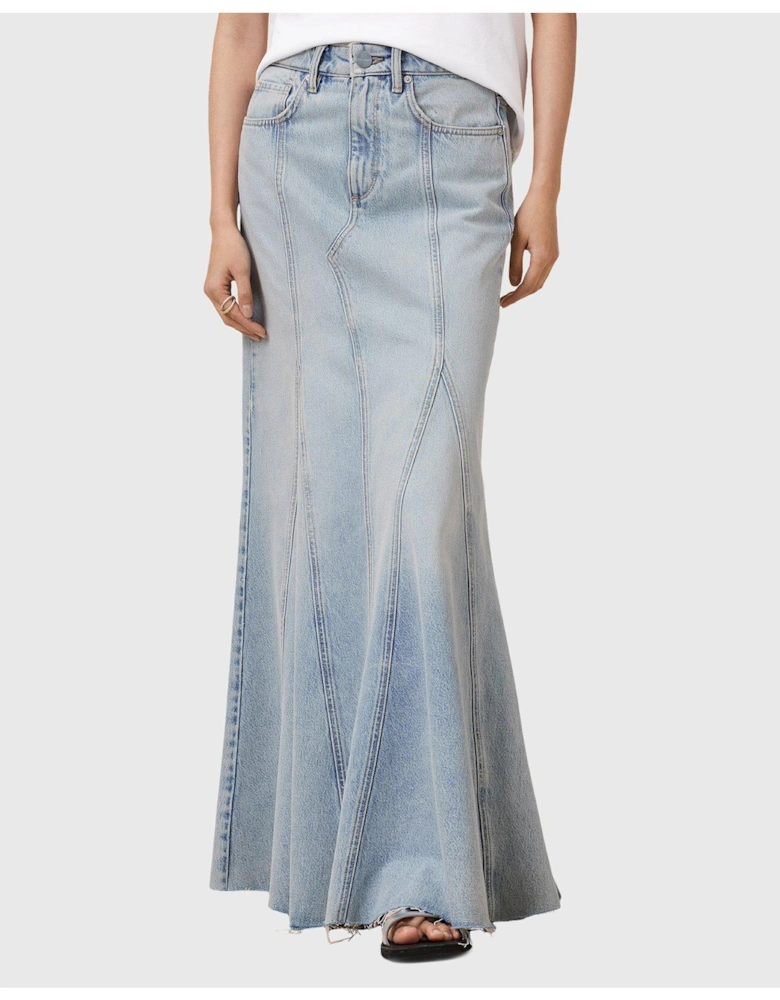 Alma Denim Skirt - Blue