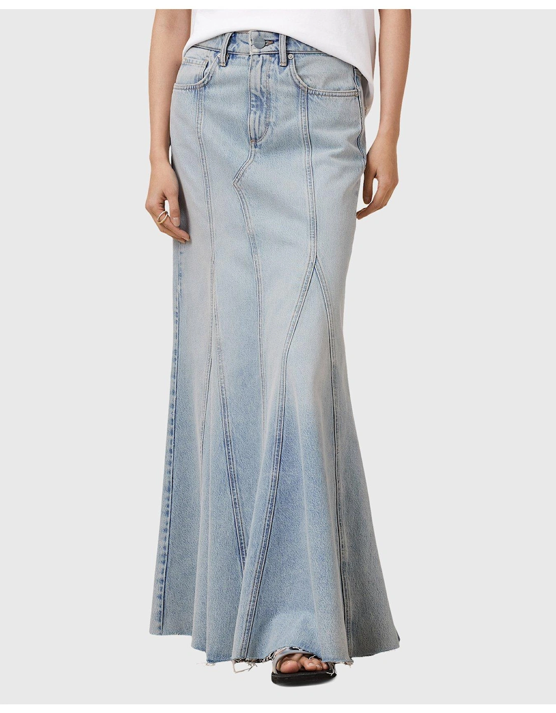 Alma Denim Skirt - Blue