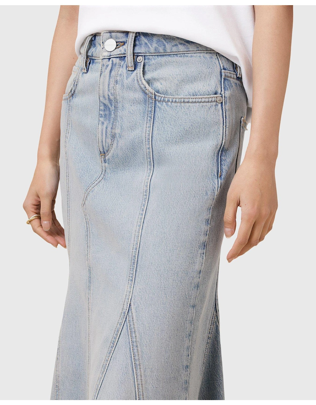 Alma Denim Skirt - Blue
