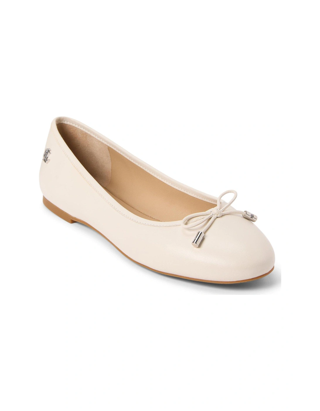 Jayna Leather Ballet Flat - White