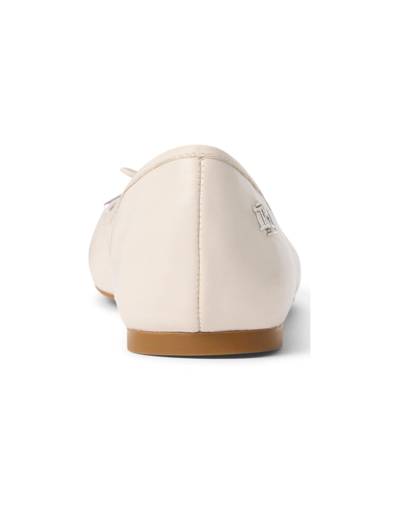 Jayna Leather Ballet Flat - White