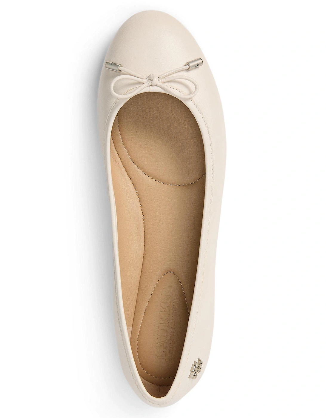 Jayna Leather Ballet Flat - White
