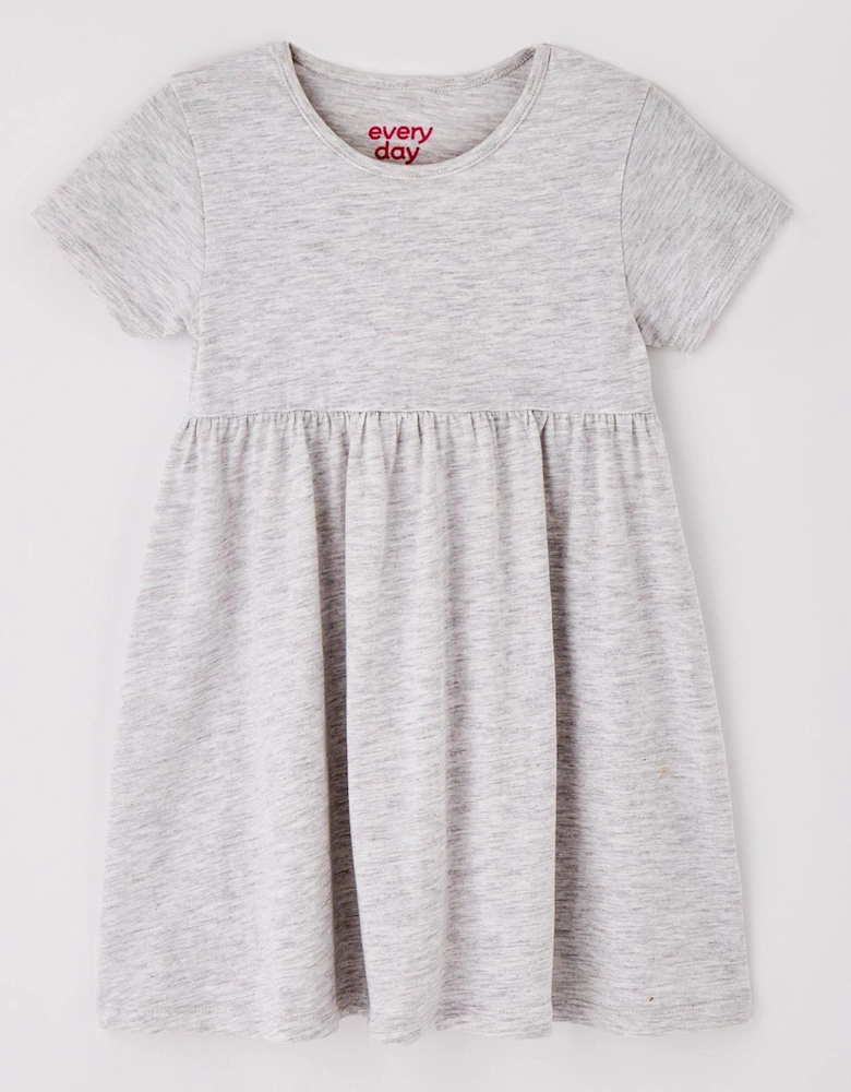 Girls 2 Pack Unicorn Short Sleeve Jersey Dress - Multi
