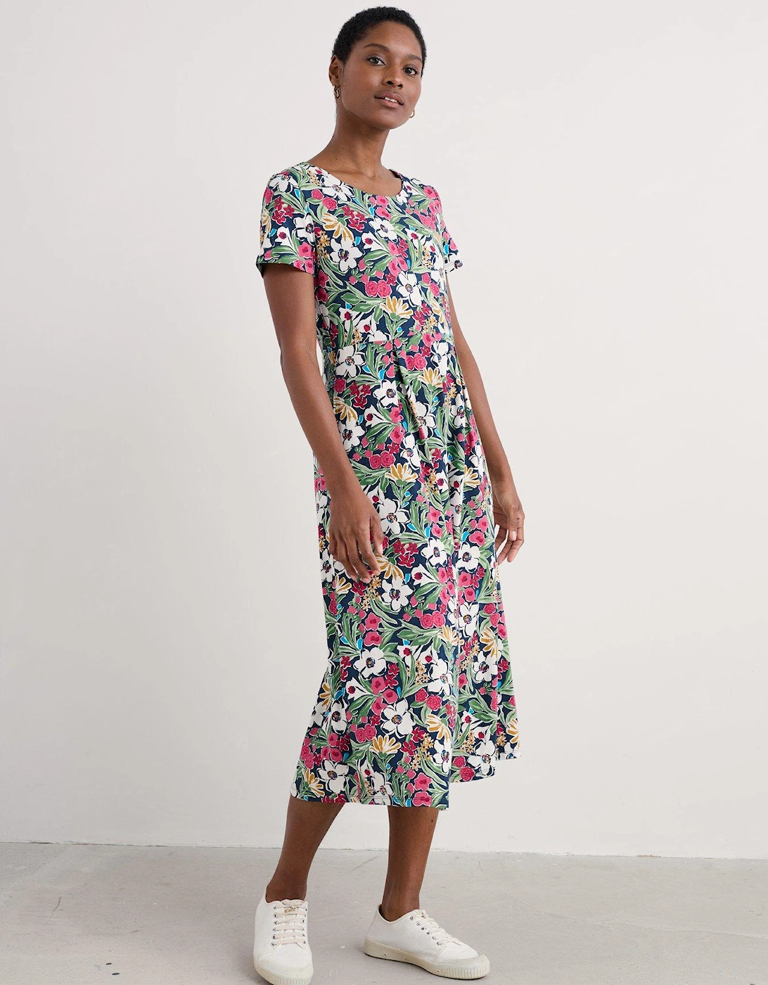Short Sleeve Veronica Dress - Multi