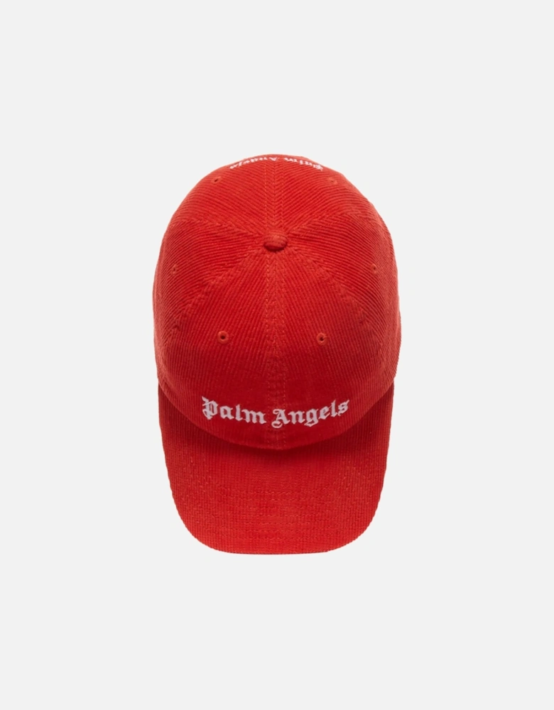 Logo Corduroy Red Cap