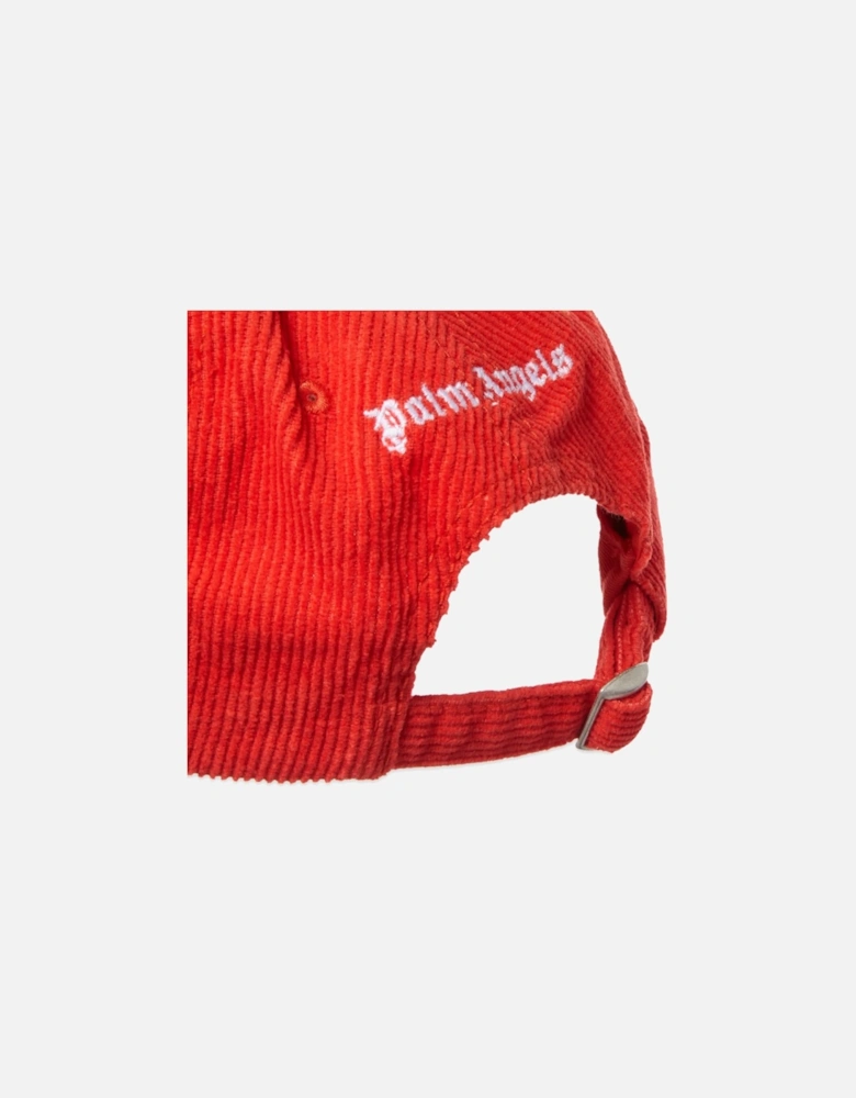 Logo Corduroy Red Cap