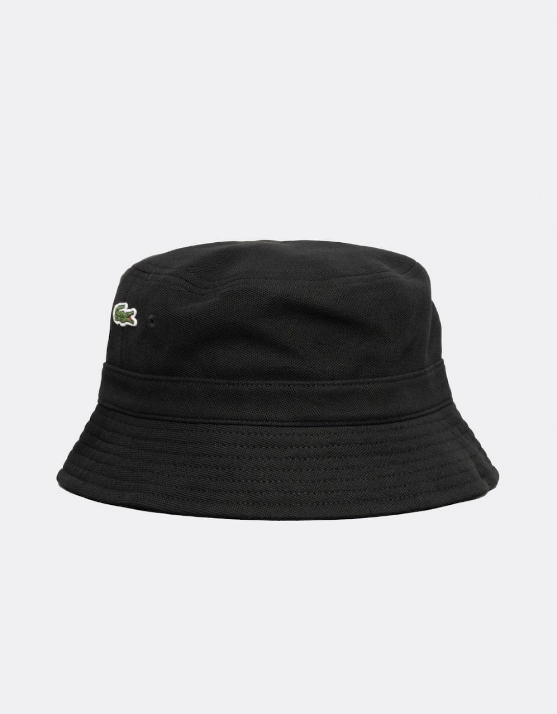 Men's Lacoste Organic Cotton Bucket Hat - Black 031 - Size: M