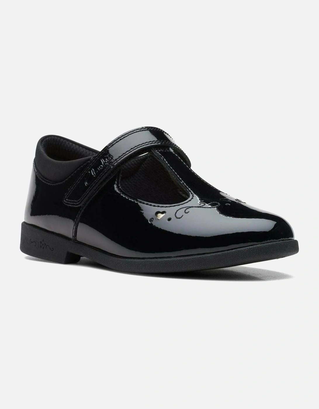 Clarks Clarks Magic Step Lo kid black patent