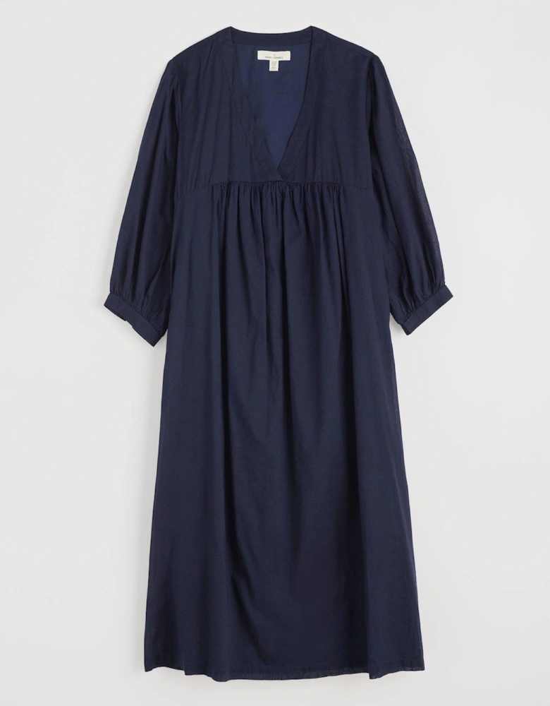 Earth Colours Dress - Navy