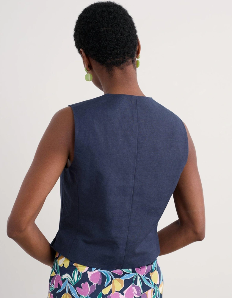 Erica Waistcoat - Navy