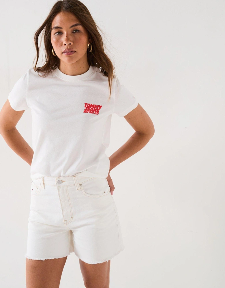 Bubble Logo T-Shirt - White