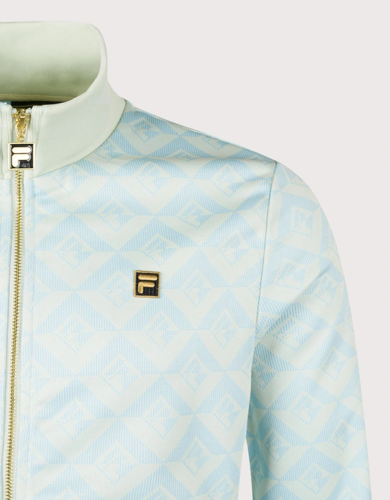 Hank Jacquard Geo Track Top