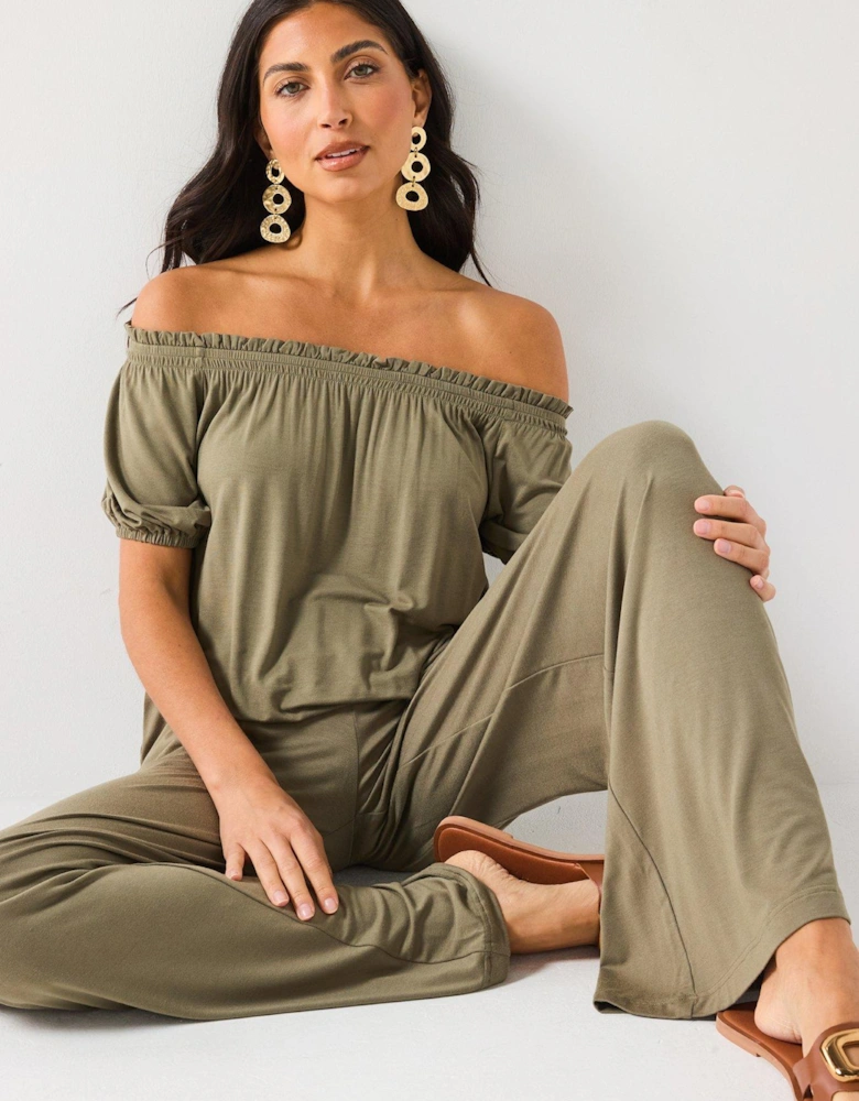 High Waisted Wide Leg Trouser