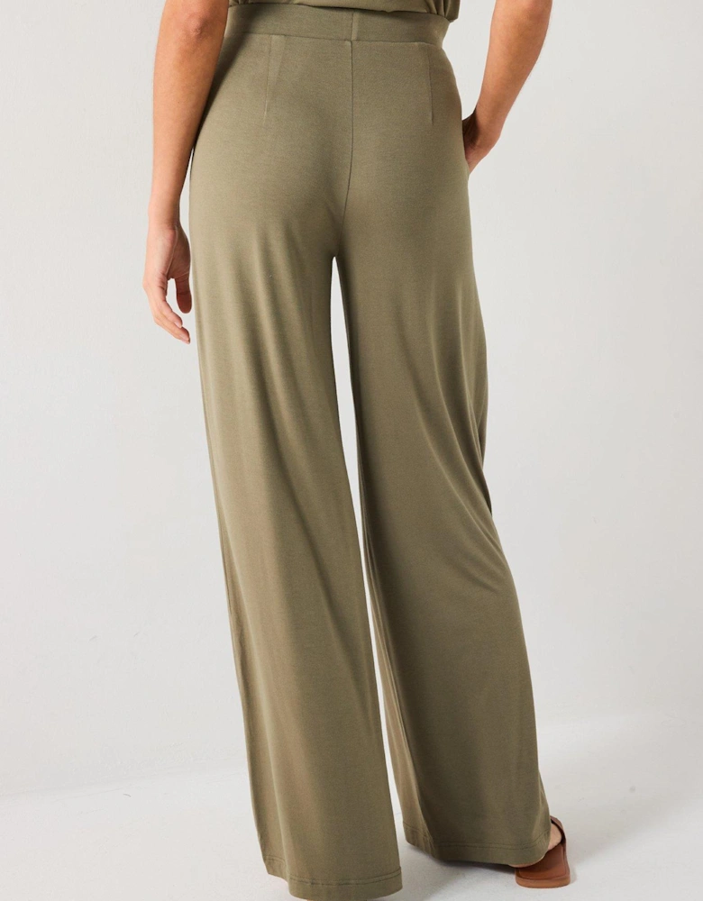 High Waisted Wide Leg Trouser
