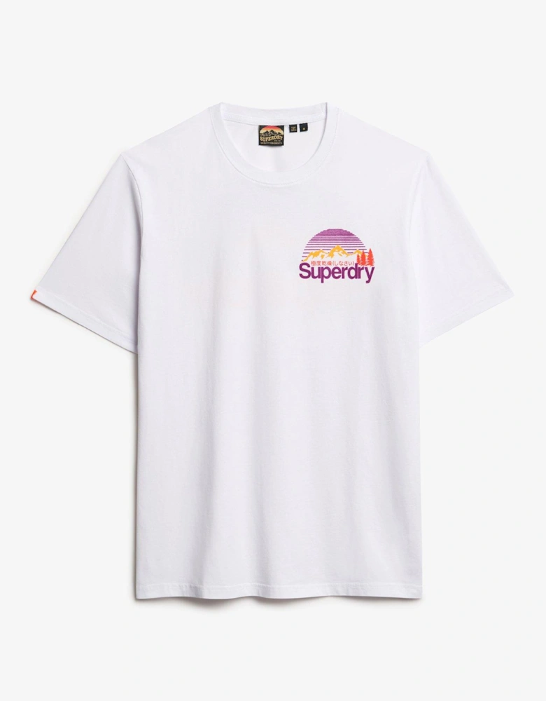 CL Great Outdoors Chest T-Shirt - White