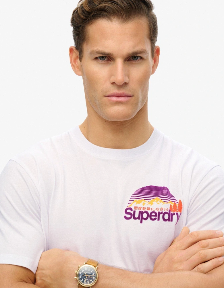CL Great Outdoors Chest T-Shirt - White