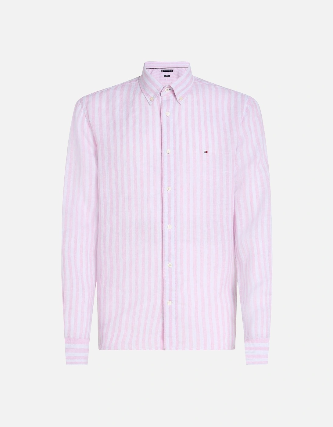 Lined Essential Long Sleeve Striped Mens Shirt