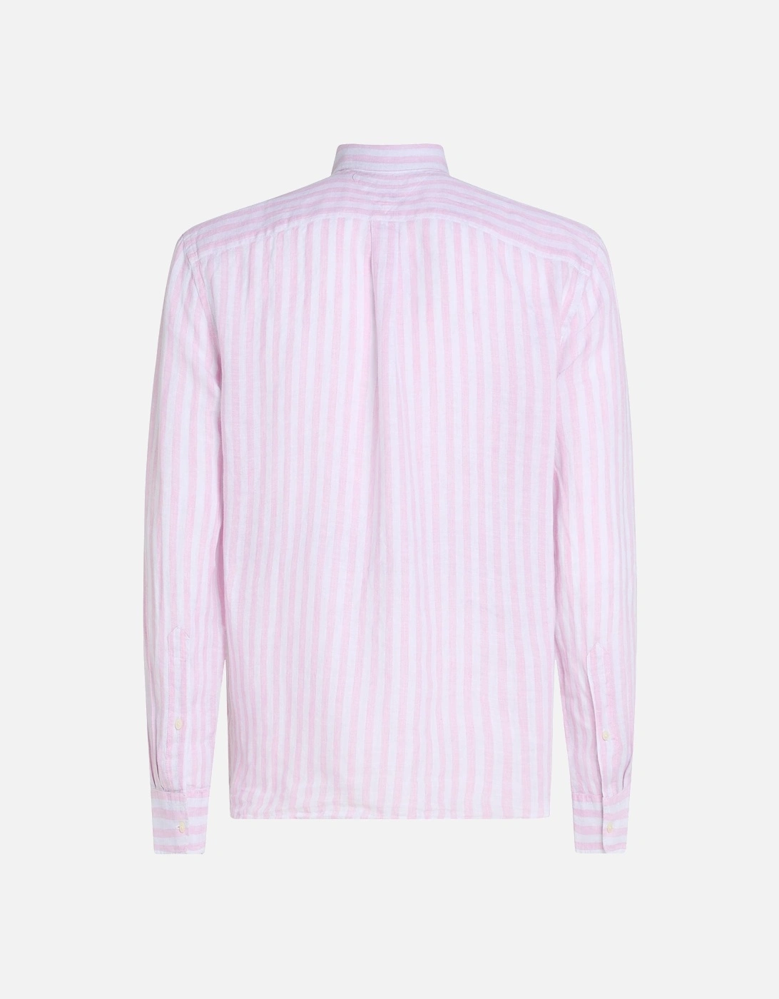 Lined Essential Long Sleeve Striped Mens Shirt