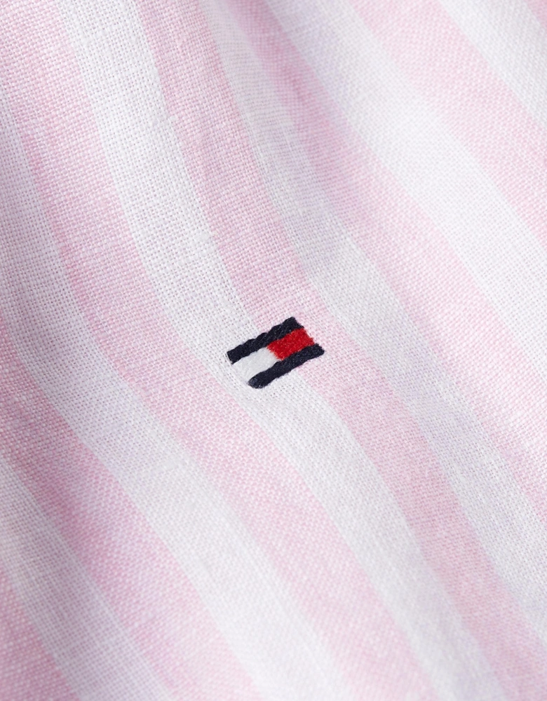 Lined Essential Long Sleeve Striped Mens Shirt