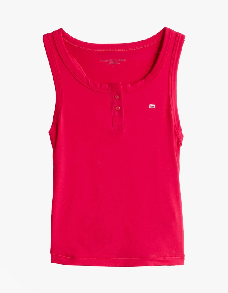 LOGO Womens Racerback Pyjama Set Vivacious Pink