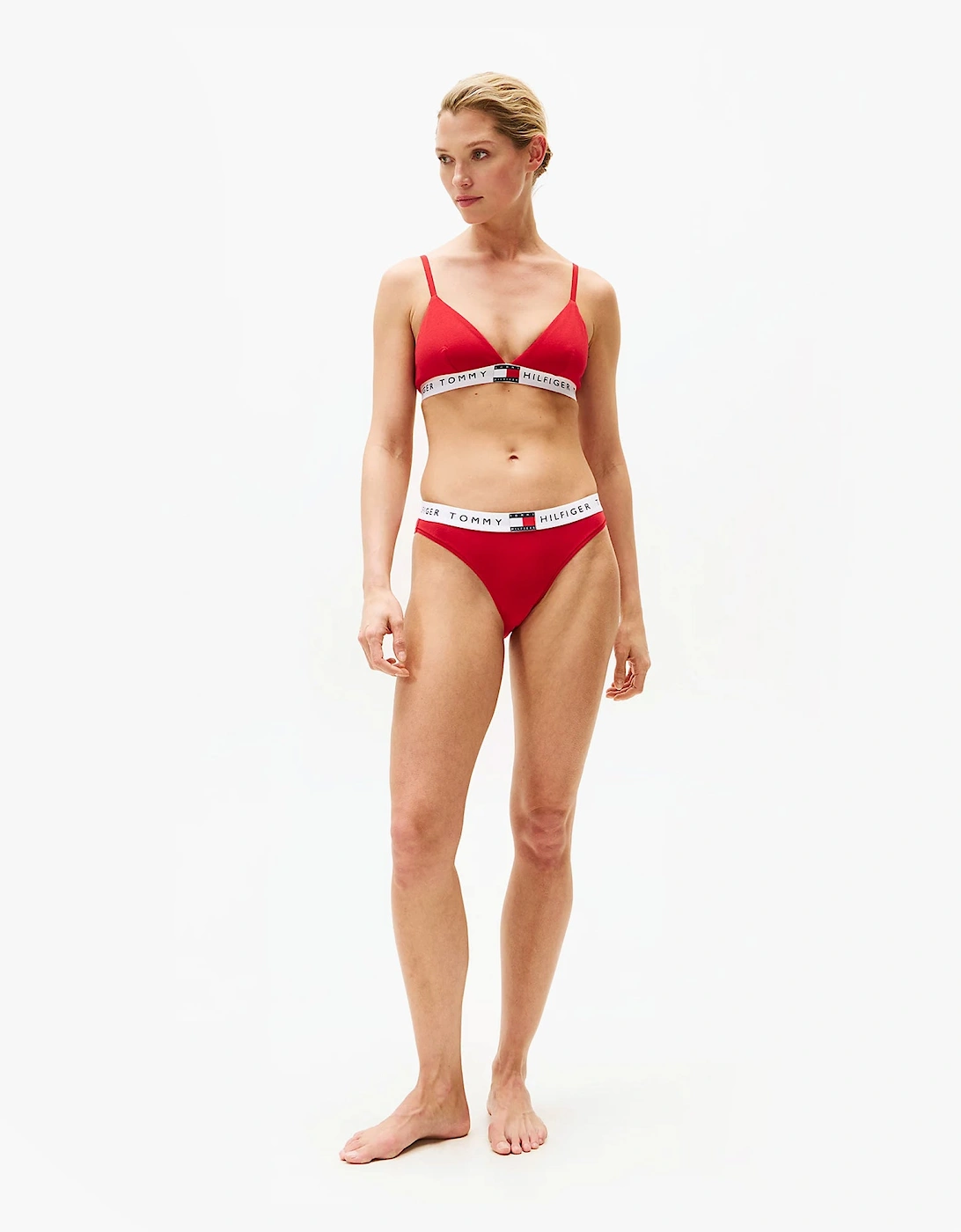 HERITAGE LOGO Womens Padded Bralette Primary Red