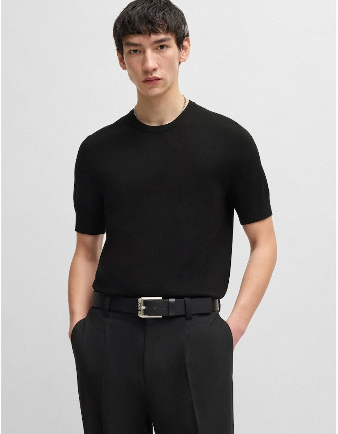 HUGO San Carl-CV Sweater 001 Black