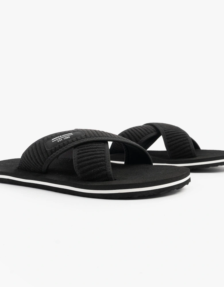 KRISKROS Mens Sandals Anthracite
