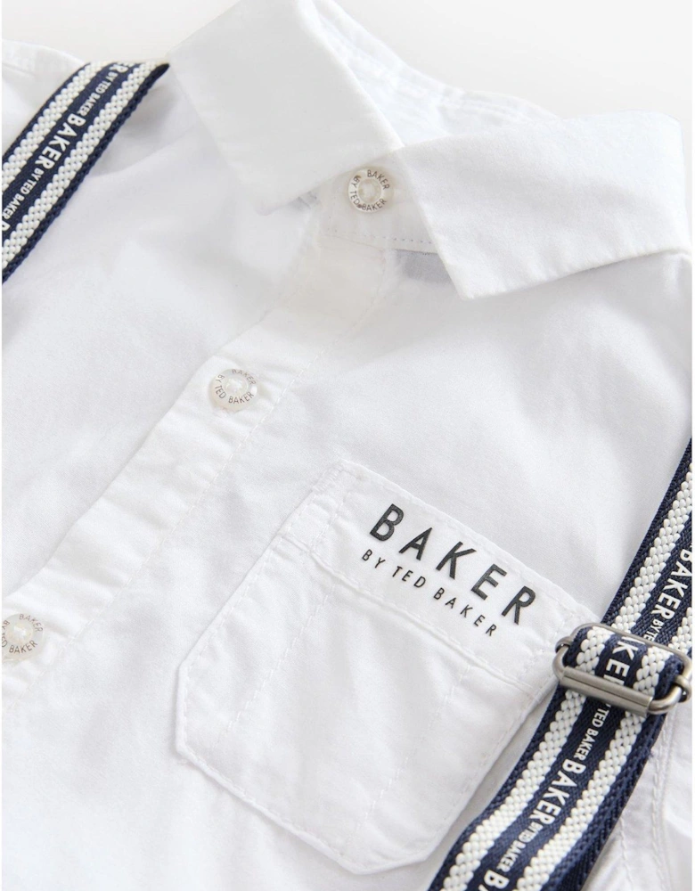 Boys Shirt And Trouser Set - Blue