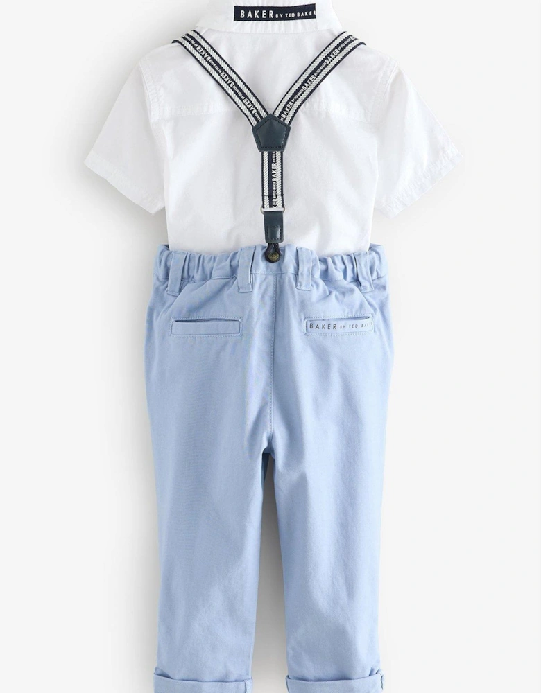 Boys Shirt And Trouser Set - Blue