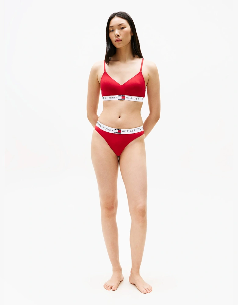 HERITAGE Womens Padded Push-Up Bralette Primary Red
