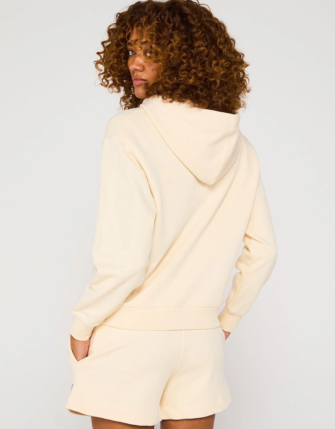 Chest Logo Hoodie - Cream