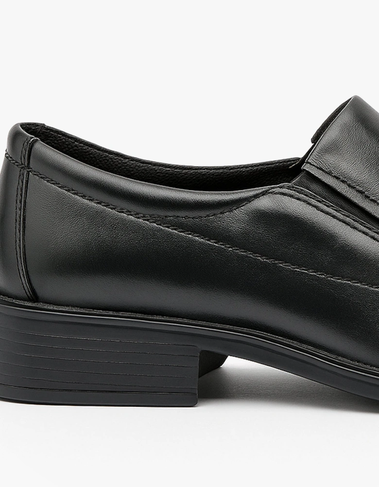 MURRAY Mens Leather Loafer Shoes Black