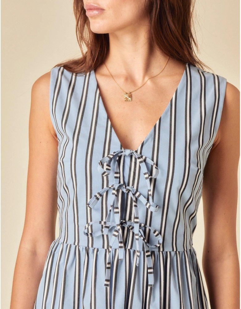 Posey Stripe Midi Dress - Multi