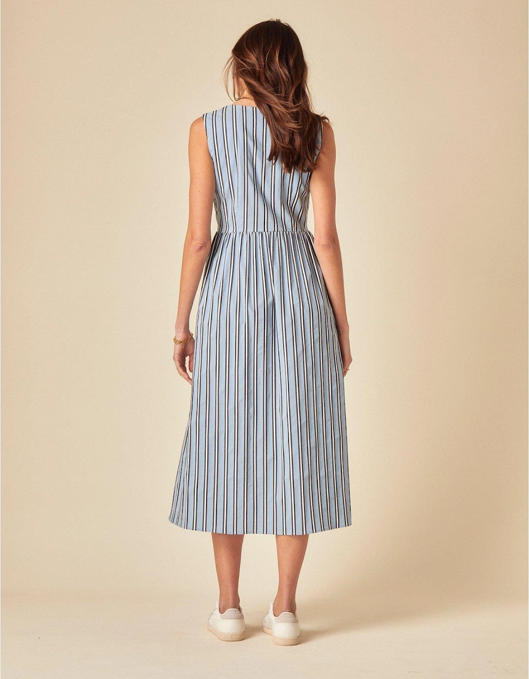 Posey Stripe Midi Dress - Multi