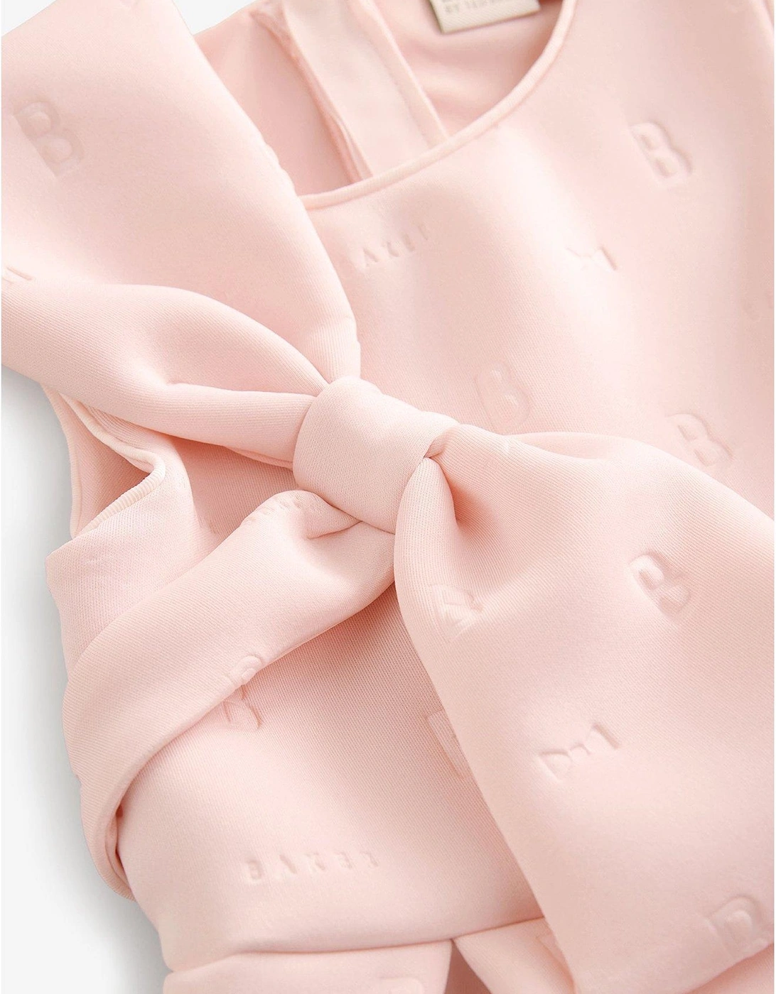 Girls Bow Detail Dress - Pink