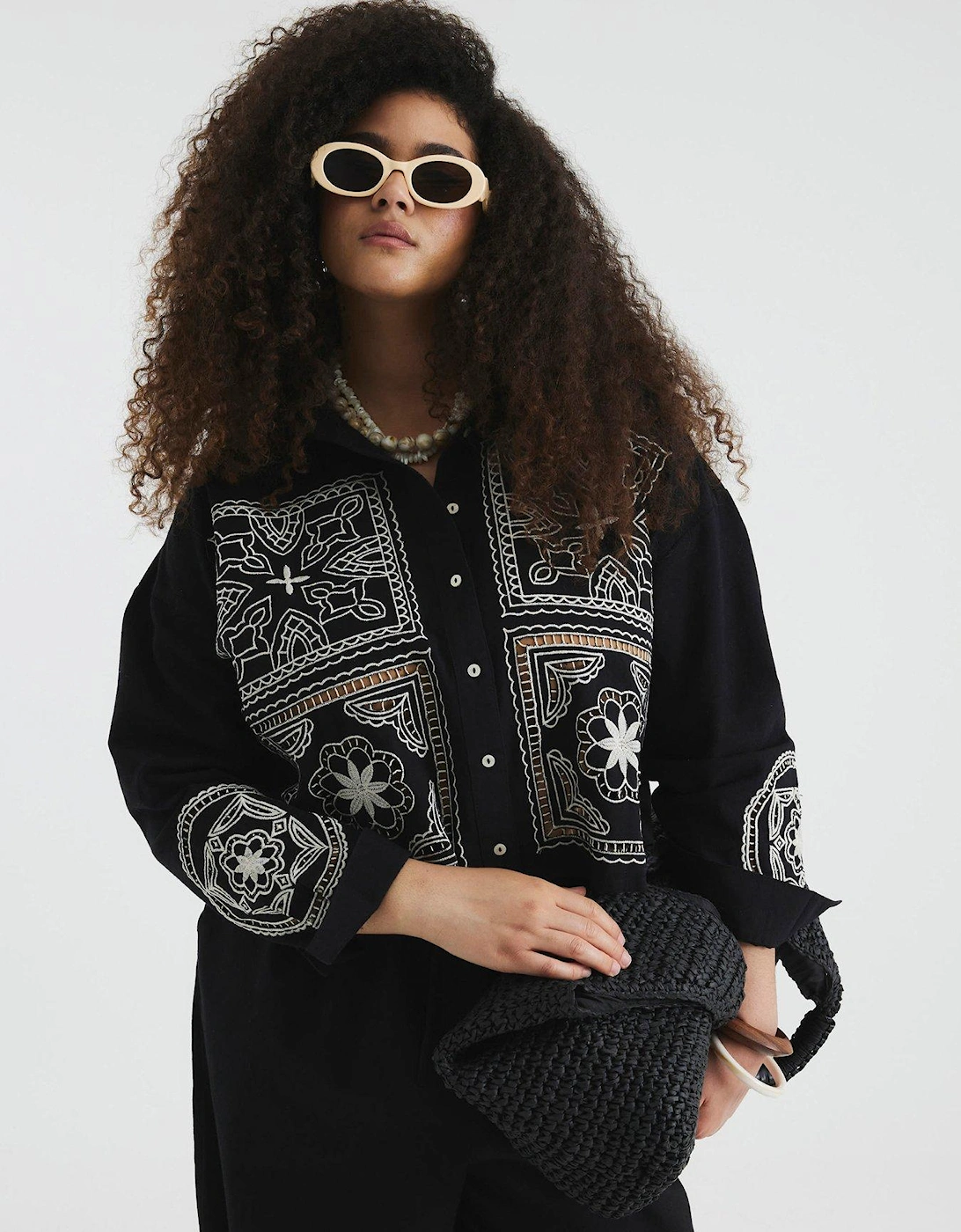 Crochet Shirt - Black