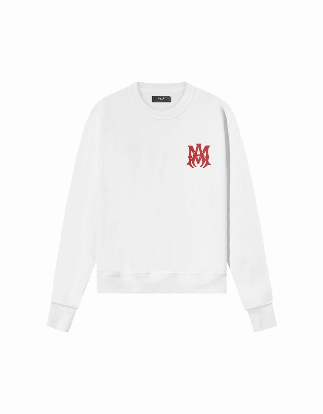 Red MA Logo Printed Sweatshirt in White, 3 of 2