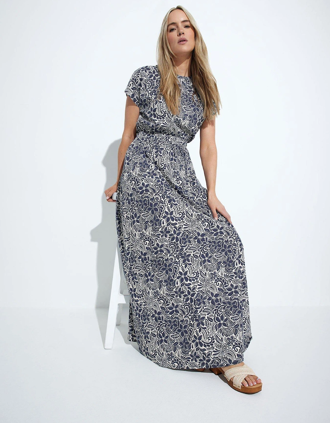 Tall Shirred Waist Dress, 2 of 1