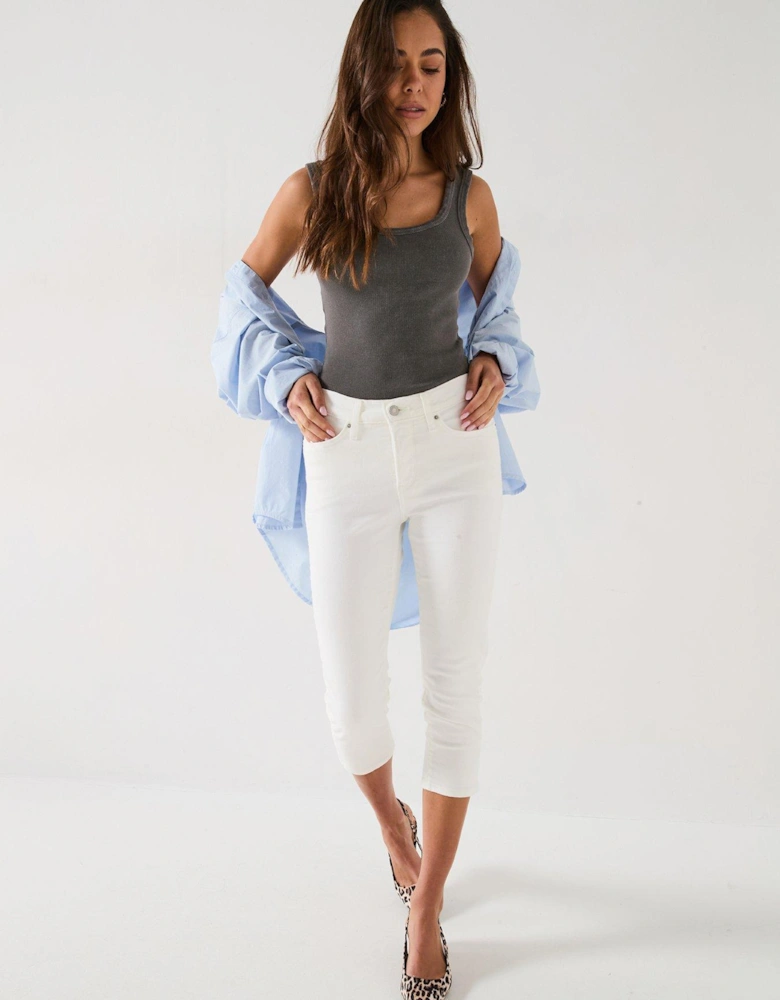 311™ Shaping Skinny Capri Jeans - Soft Clean White
