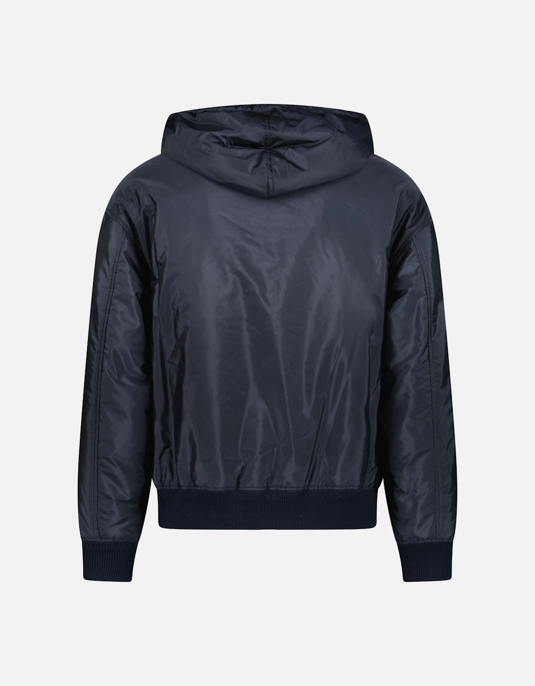 Triangle Logo Zip Hooded Jacket Navy
