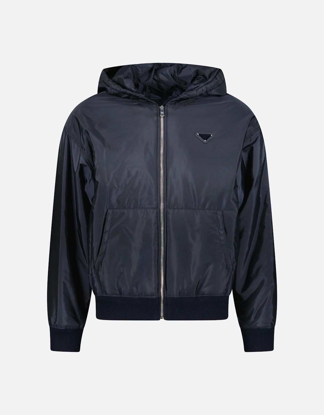 Triangle Logo Zip Hooded Jacket Navy, 4 of 3
