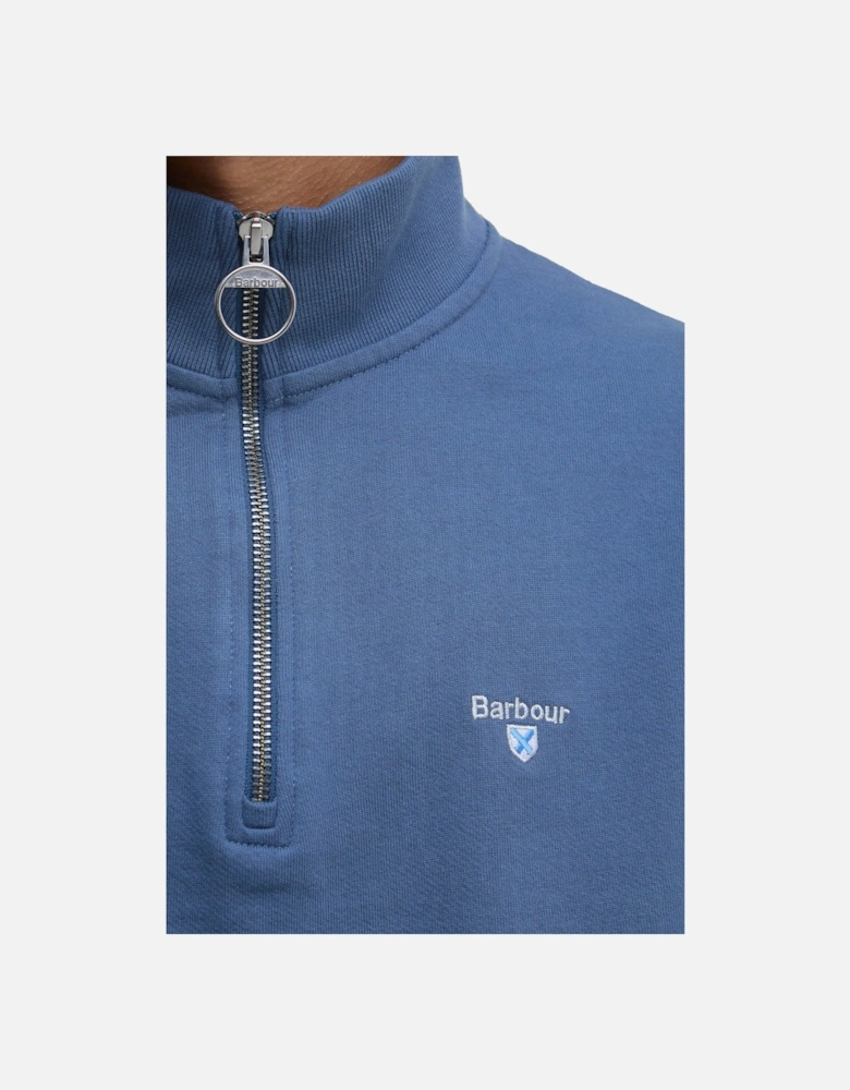 ROSFORD HALF ZIP SWEATSHIRT DARK DENIM