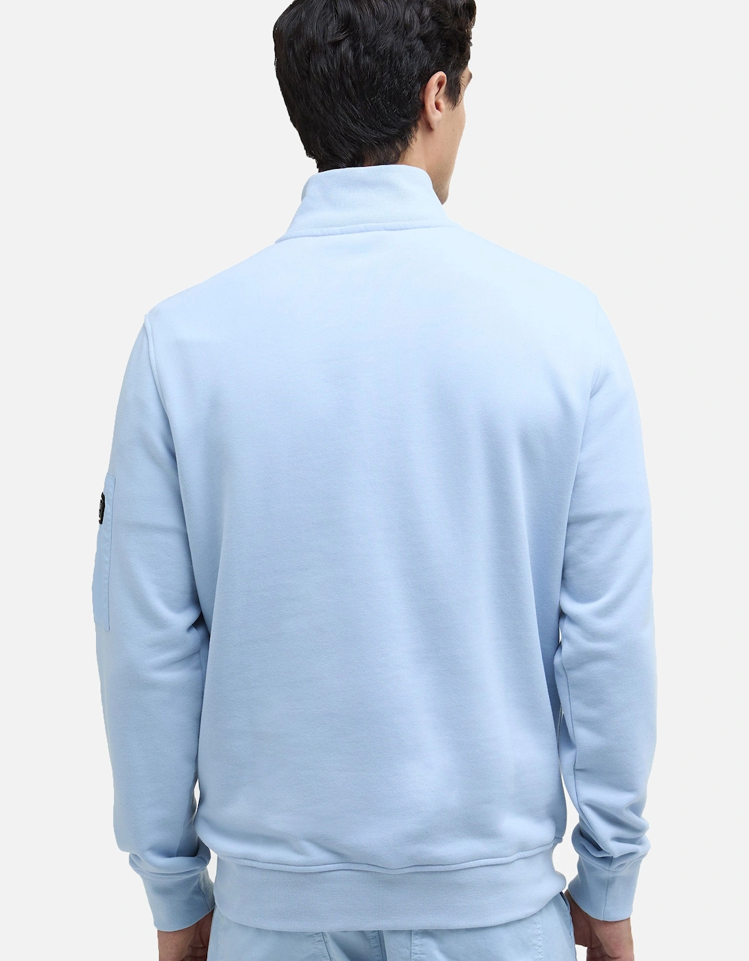EWAN FUNNEL NECK SWEATSHIRT HERITAGE BLUE