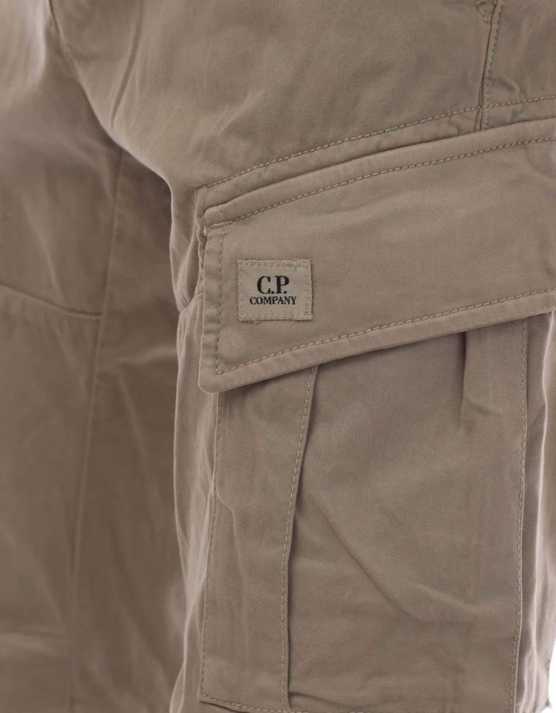 Stretch Sateen Cargo Pants