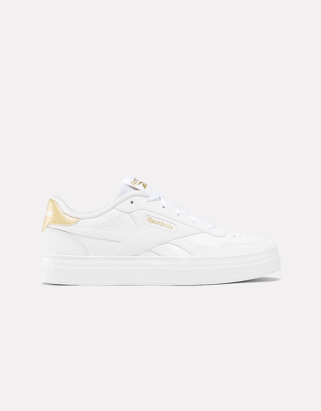 Reebok Women's Court Advance Clip Trainers - White - Size: 6