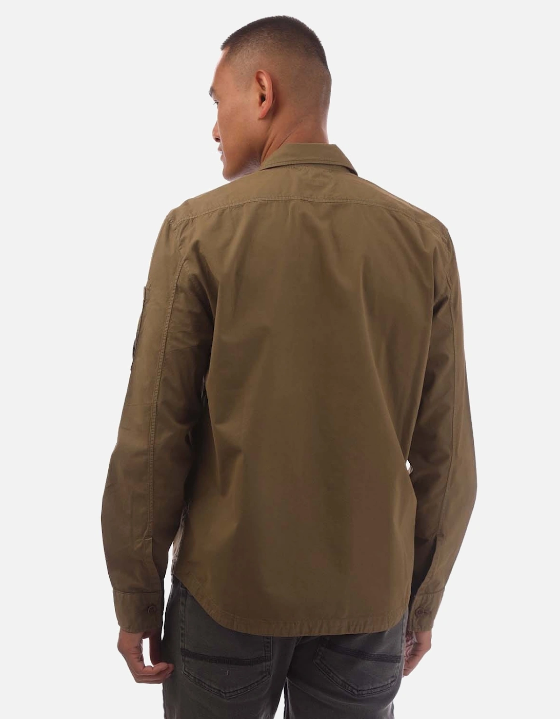 Gabardine Buttoned Pocket Shirt