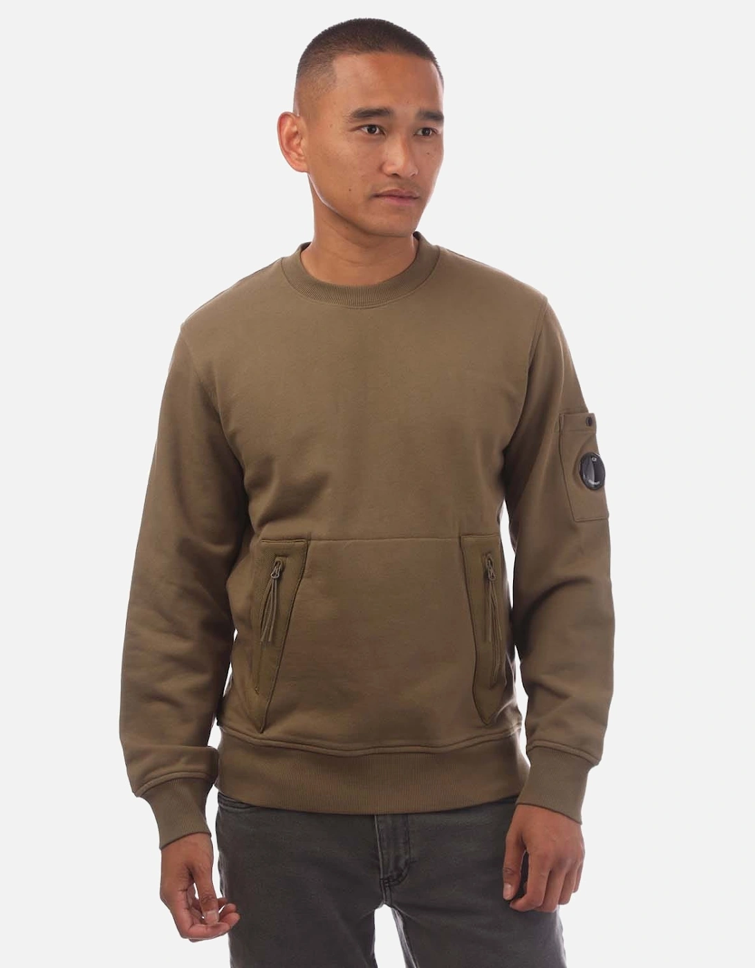Front Zip Pocket Arm Lens Sweatshirt, 5 of 4