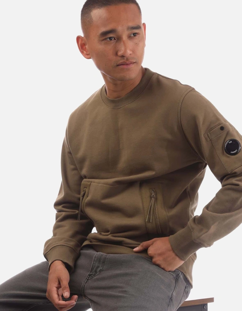 Front Zip Pocket Arm Lens Sweatshirt